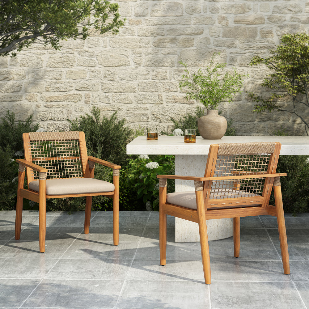Outdoor Dining Chairs Set of 2