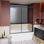 60" W x 62" H Single Sliding Shower Door for Bathtub