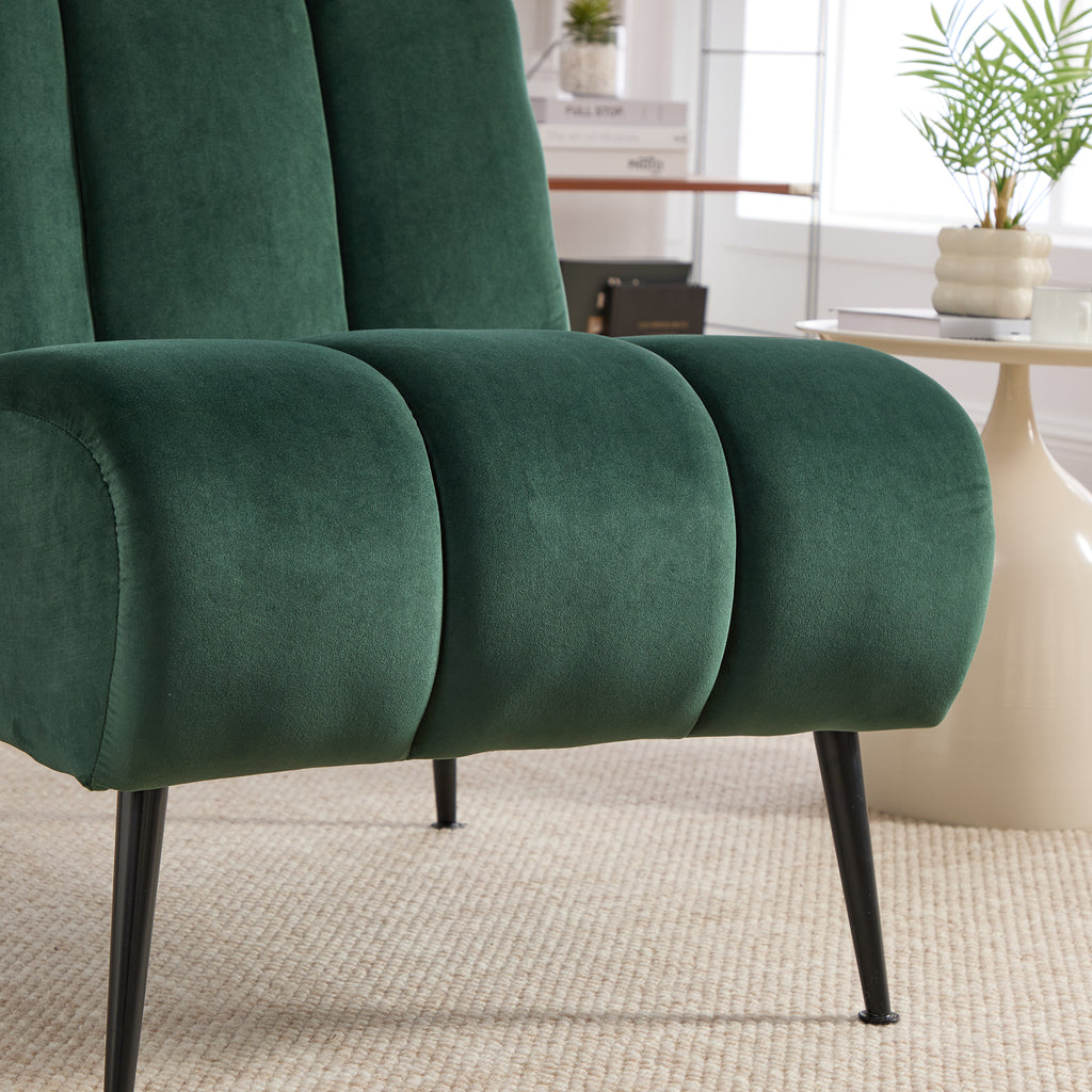 Modern Upholstered Armless Chair