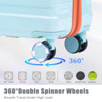 3-Piece PC Spinner Wheel Luggage Set
