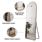 Aluminum Alloy Full Length Mirror with Gold Frame