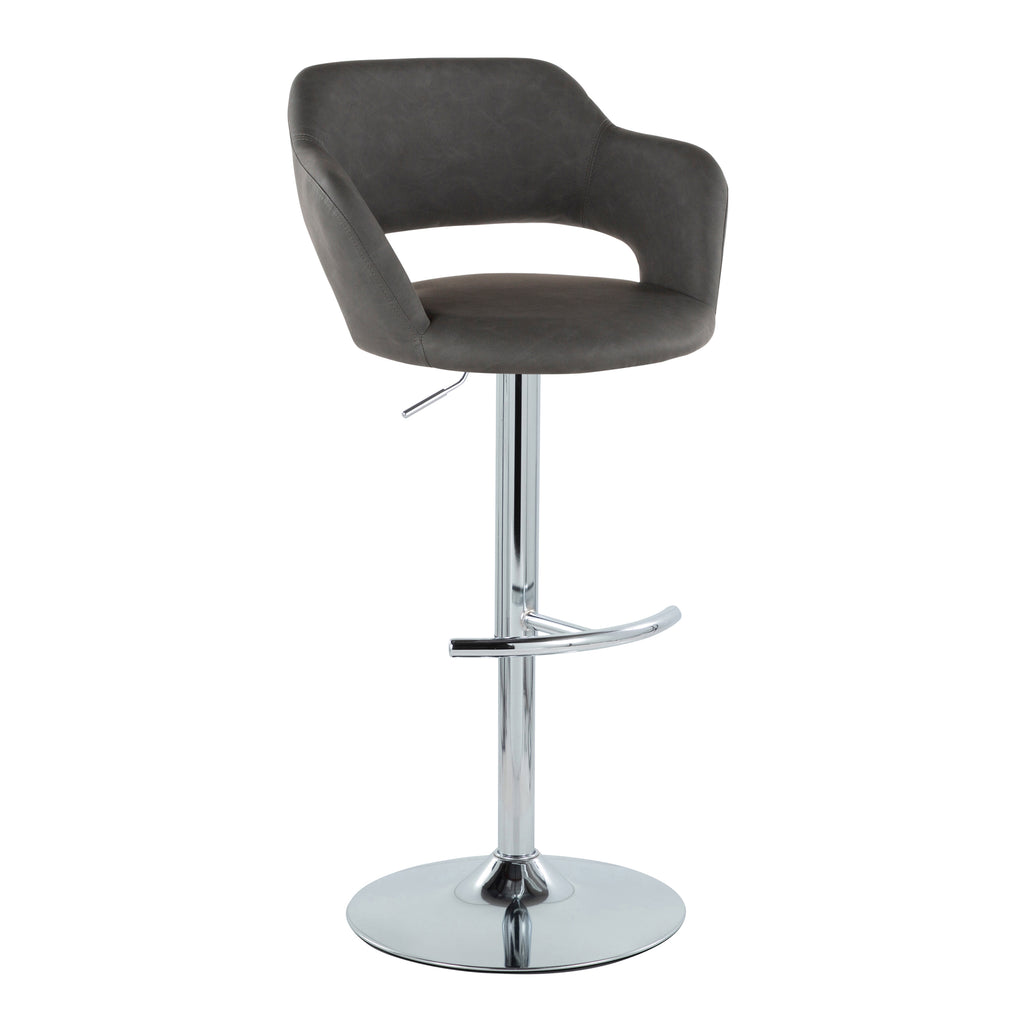 Contemporary Adjustable Barstool with Swivel