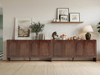 Mid-Century Modern 4-Door Credenza Sideboard