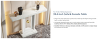 Modern Console Table with Geometric Base