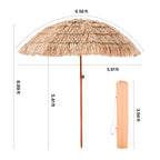 Tiki Umbrella - Thatched Patio Umbrella 6 ft