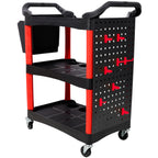3 Tier Rolling Auto Detail Cart