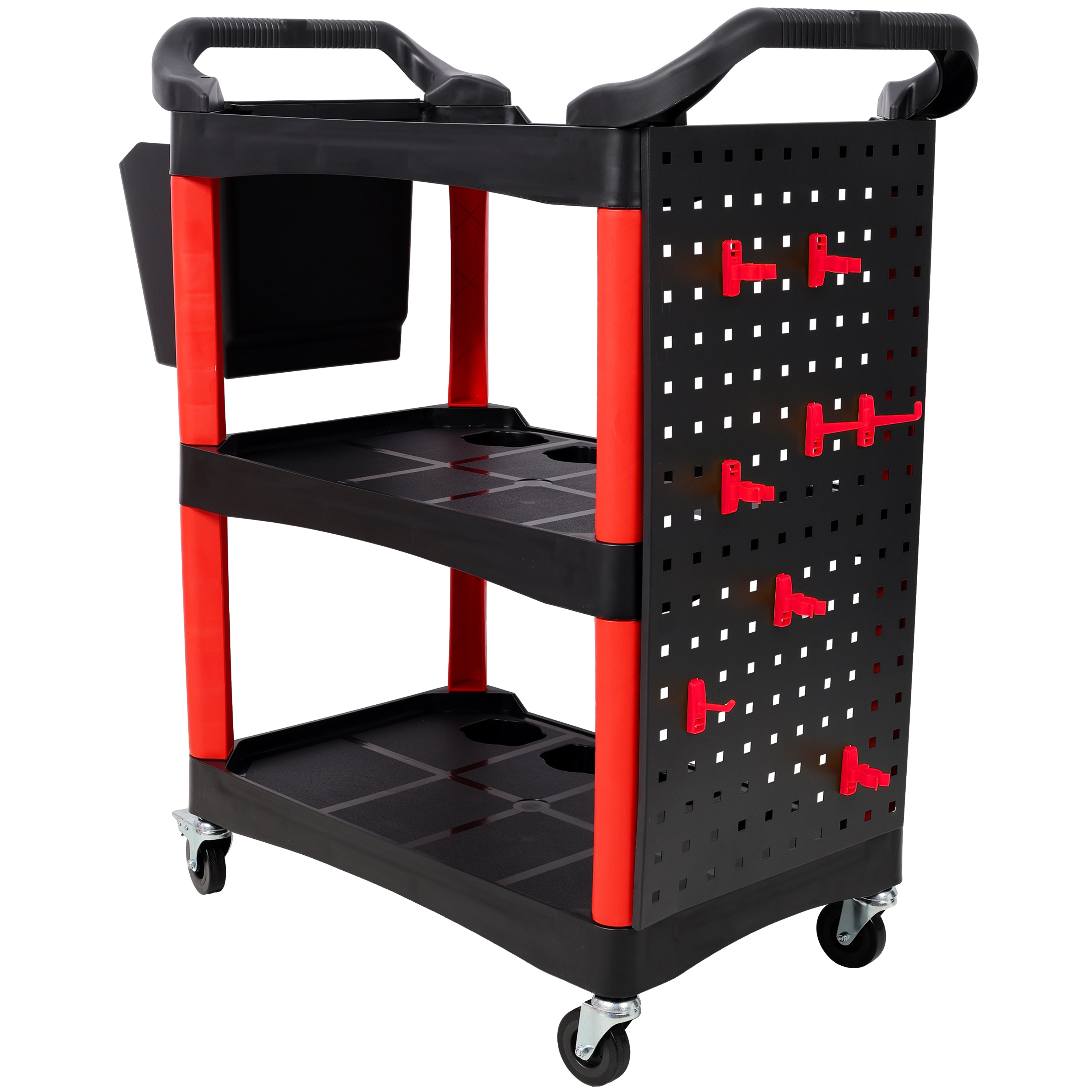 3 Tier Rolling Auto Detail Cart