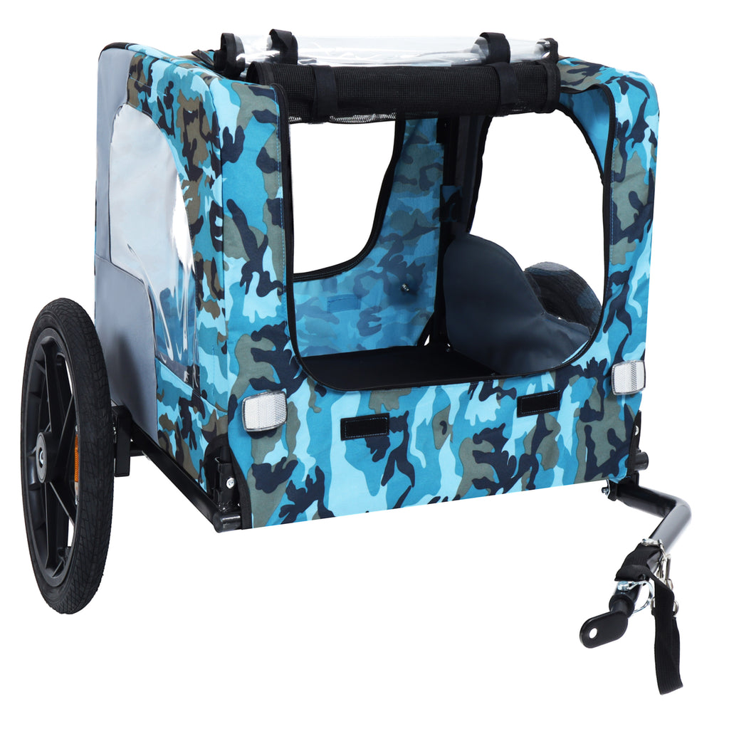 Outdoor Heavy Duty Collapsible Pet Bike Trailer