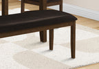 48" Rectangular Upholstered Wood Bench
