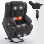 Up to 350 LBS Chenille Power Lift Recliner Chair