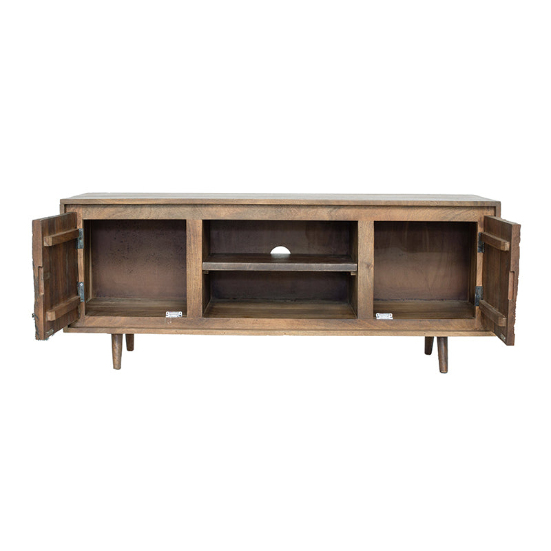55x16x22.5" TV Cabinet With Recycle Wood