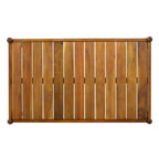 Outdoor Acacia Wood Coffee Table, Teak Finish