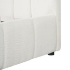 Queen Size Upholstered Bed Frame with Thick Fabric