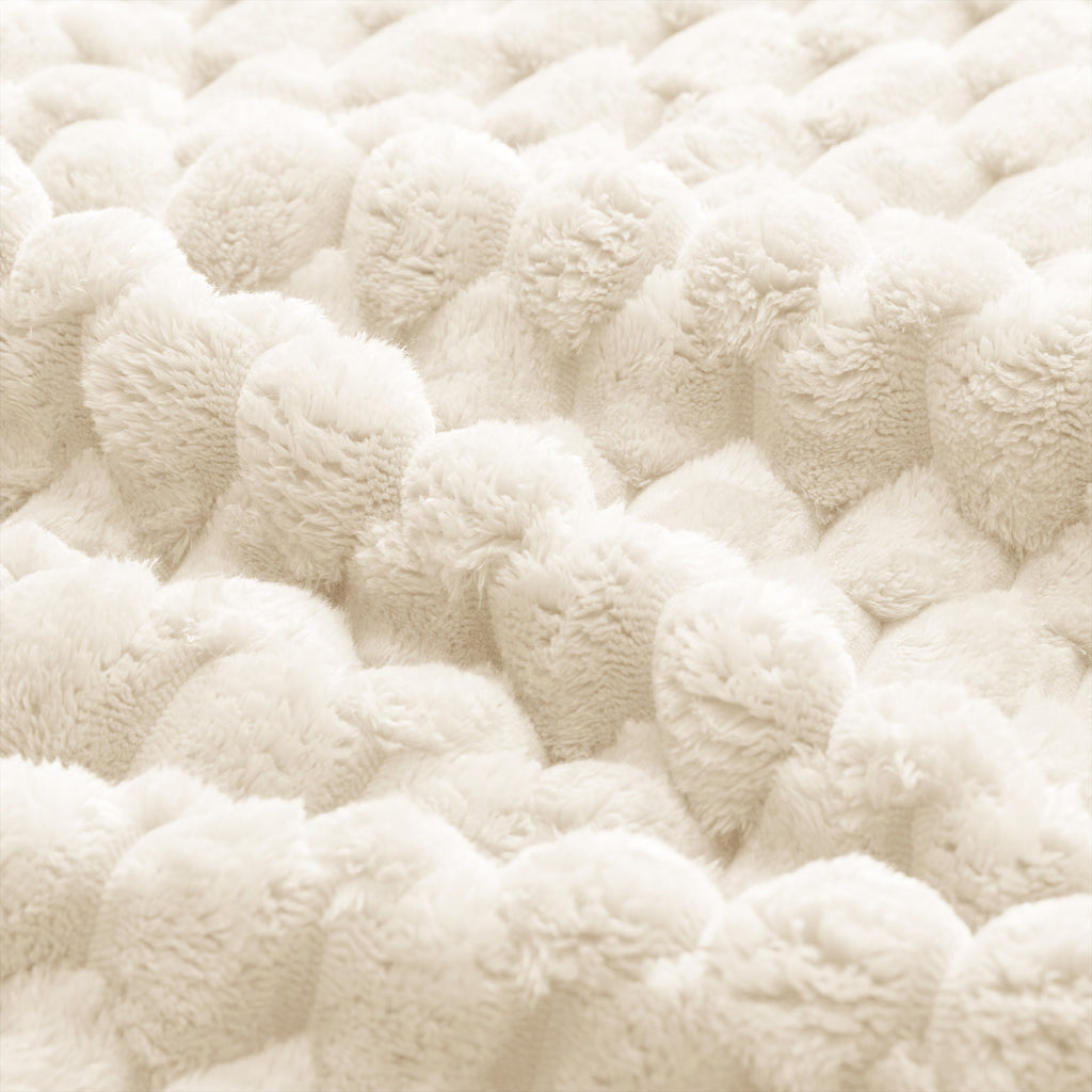 Ottoman Flannelette Fabric - White