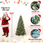 7FT Christmas Tree with 450 Warm Lights