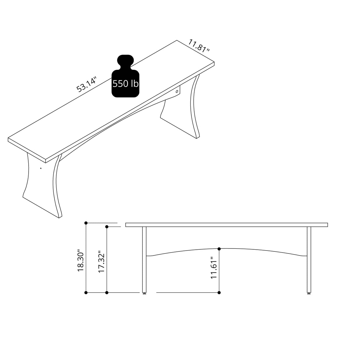 Coney Dining Bench