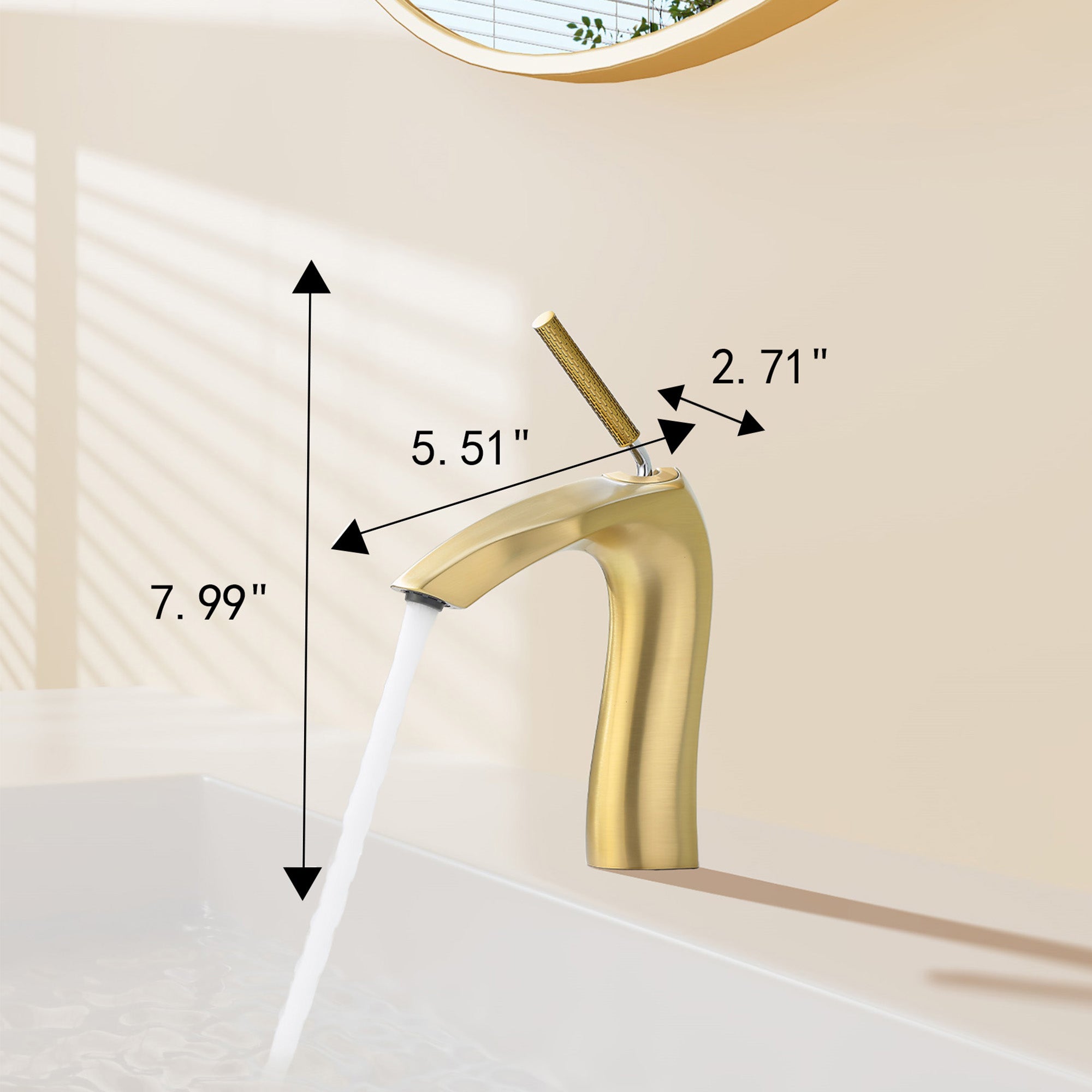 Brushed Bathroom Sink Faucet