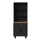 ON-Trend Farmhouse Storage Cabinet with Gourd-Shaped Legs