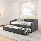 Twin Size Daybed with USB Charging & Pull-out Extendable Bed