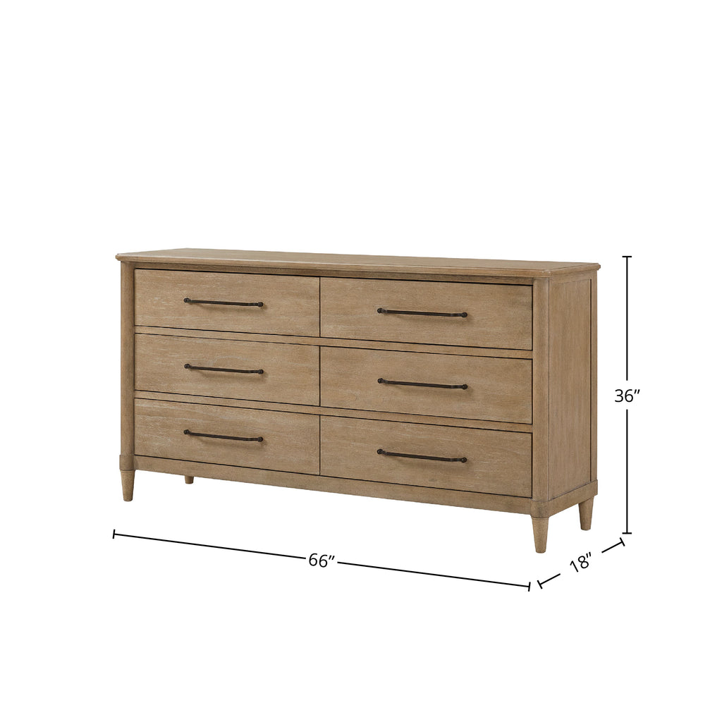 Casual 6 Drawer Dresser