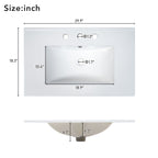 30-Inch Bathroom Vanity with Ceramic Sink and Ample Storage