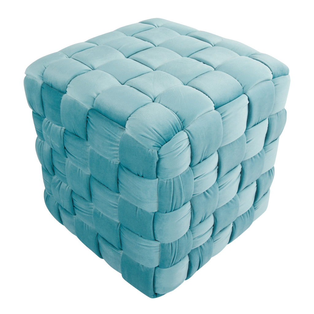 Square 16" Ottoman in Ice