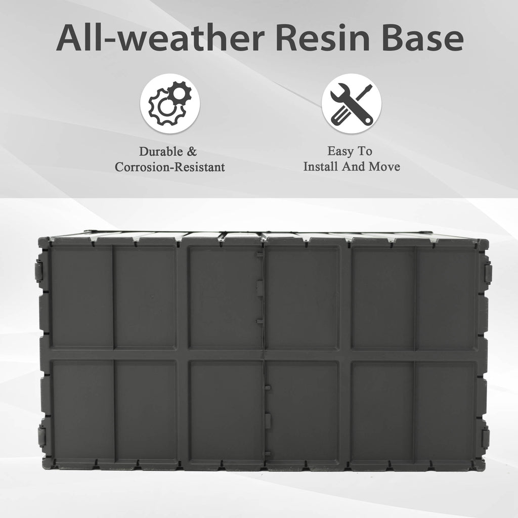 160 Gallon Outdoor Storage Deck Box Waterproof