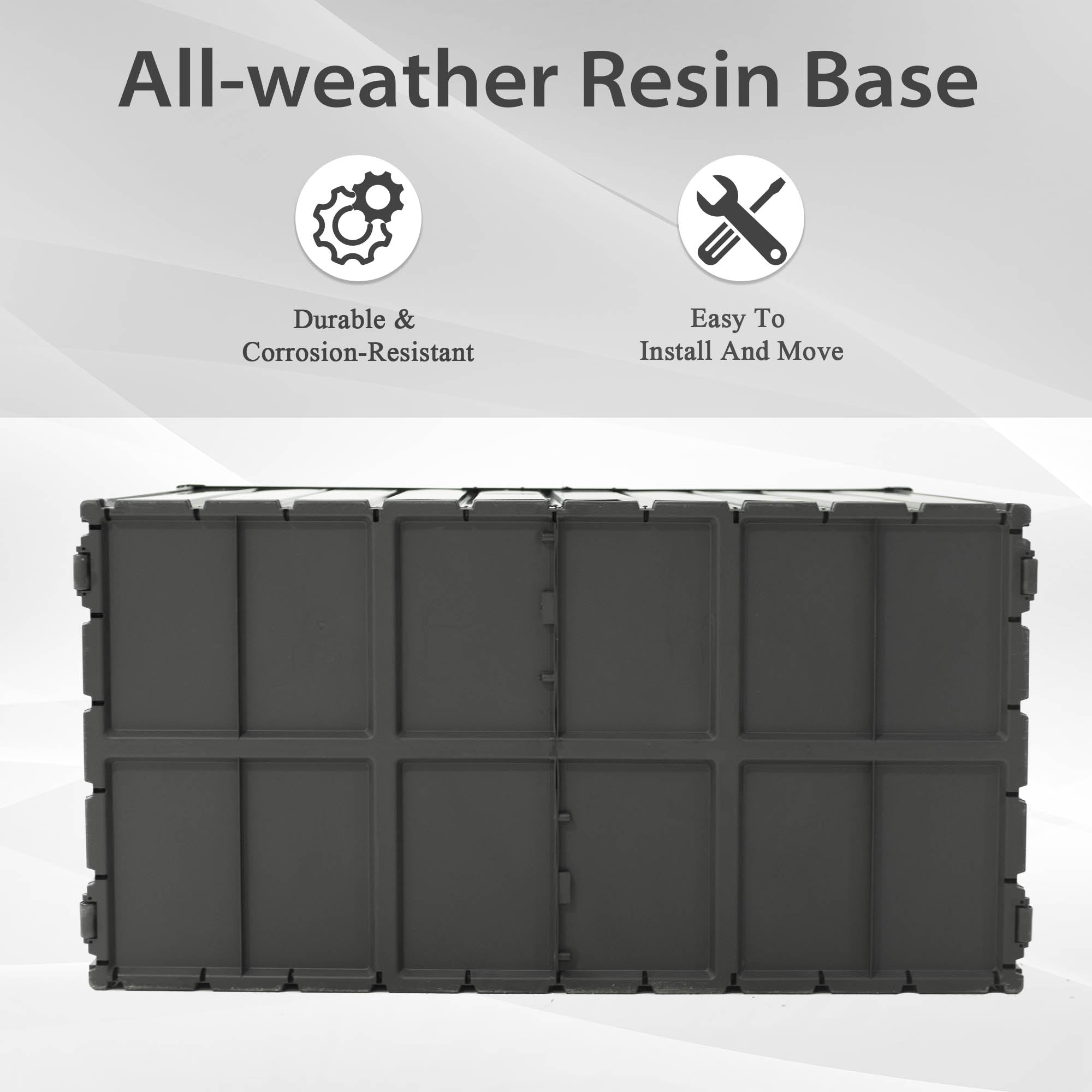 160 Gallon Outdoor Storage Deck Box Waterproof
