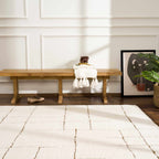 Koume Ivory & Brown Area Rug
