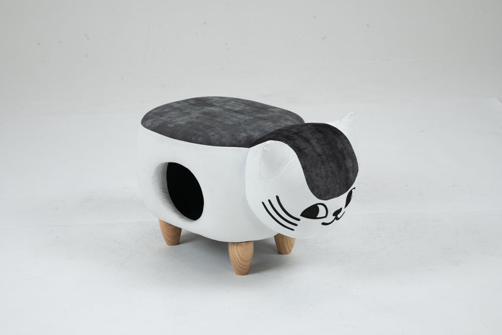 Caroline the Cat Ottoman