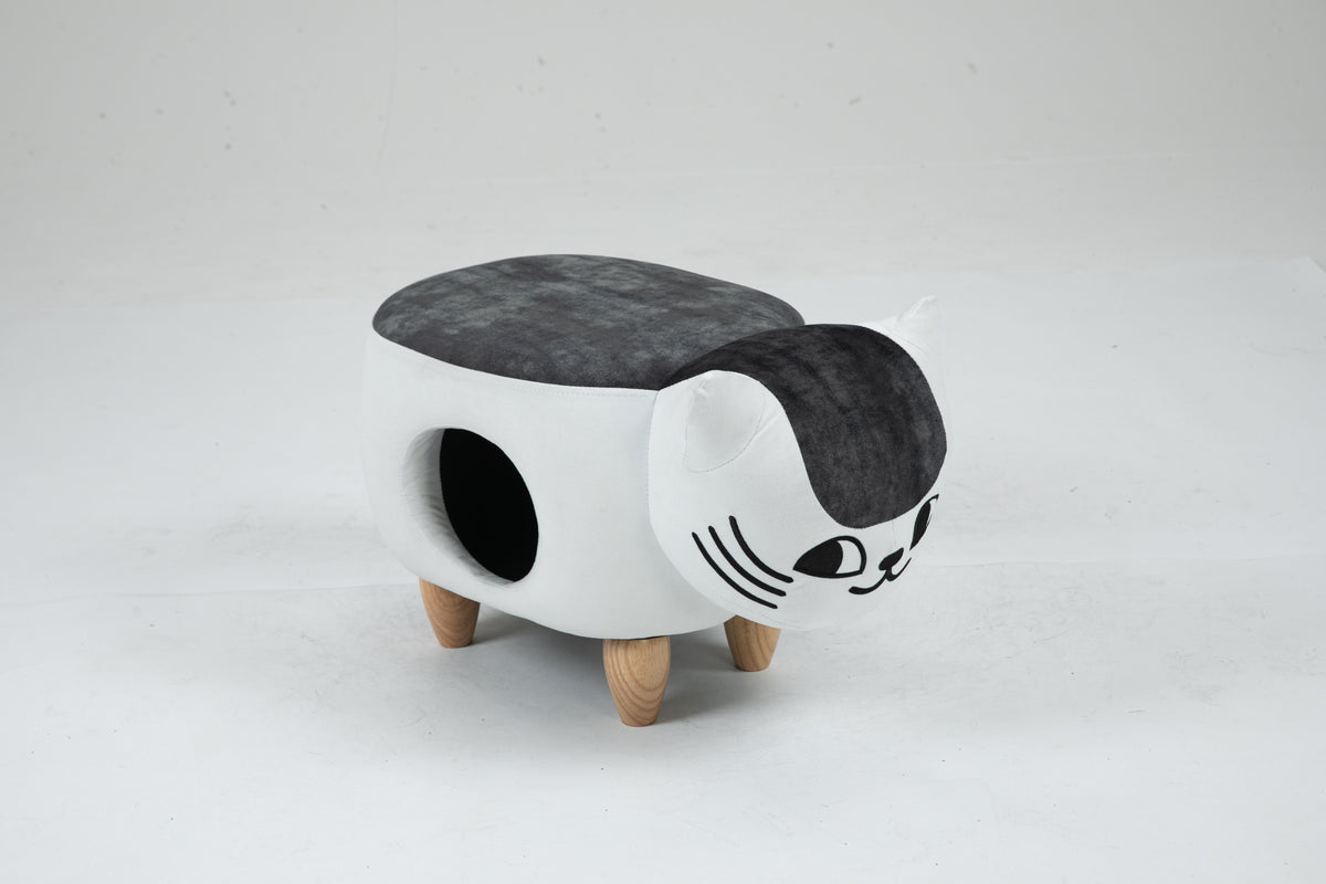 Caroline the Cat Ottoman