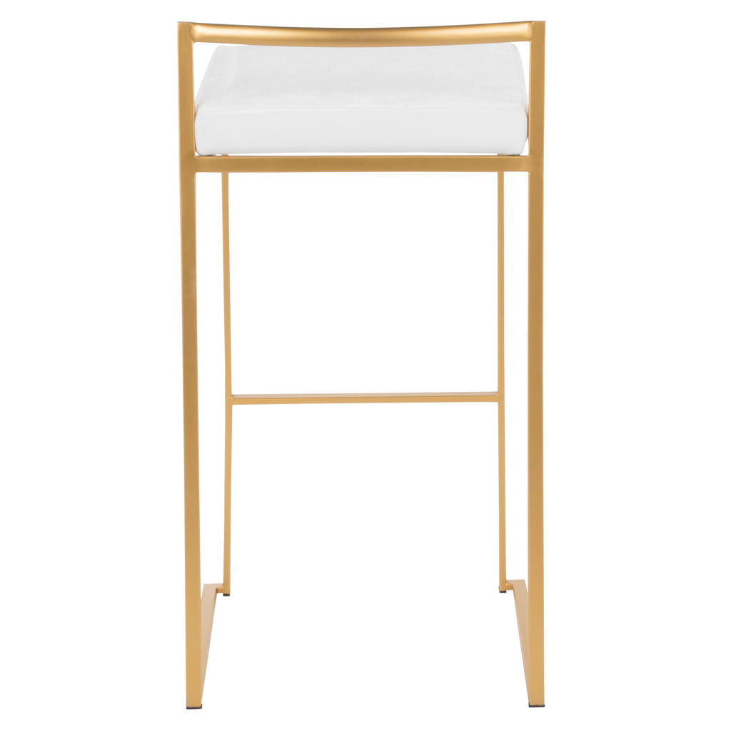 30" Contemporary Stackable Barstool Set of 3