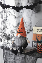 Fabric Sitting Gnome with Beard for Halloween