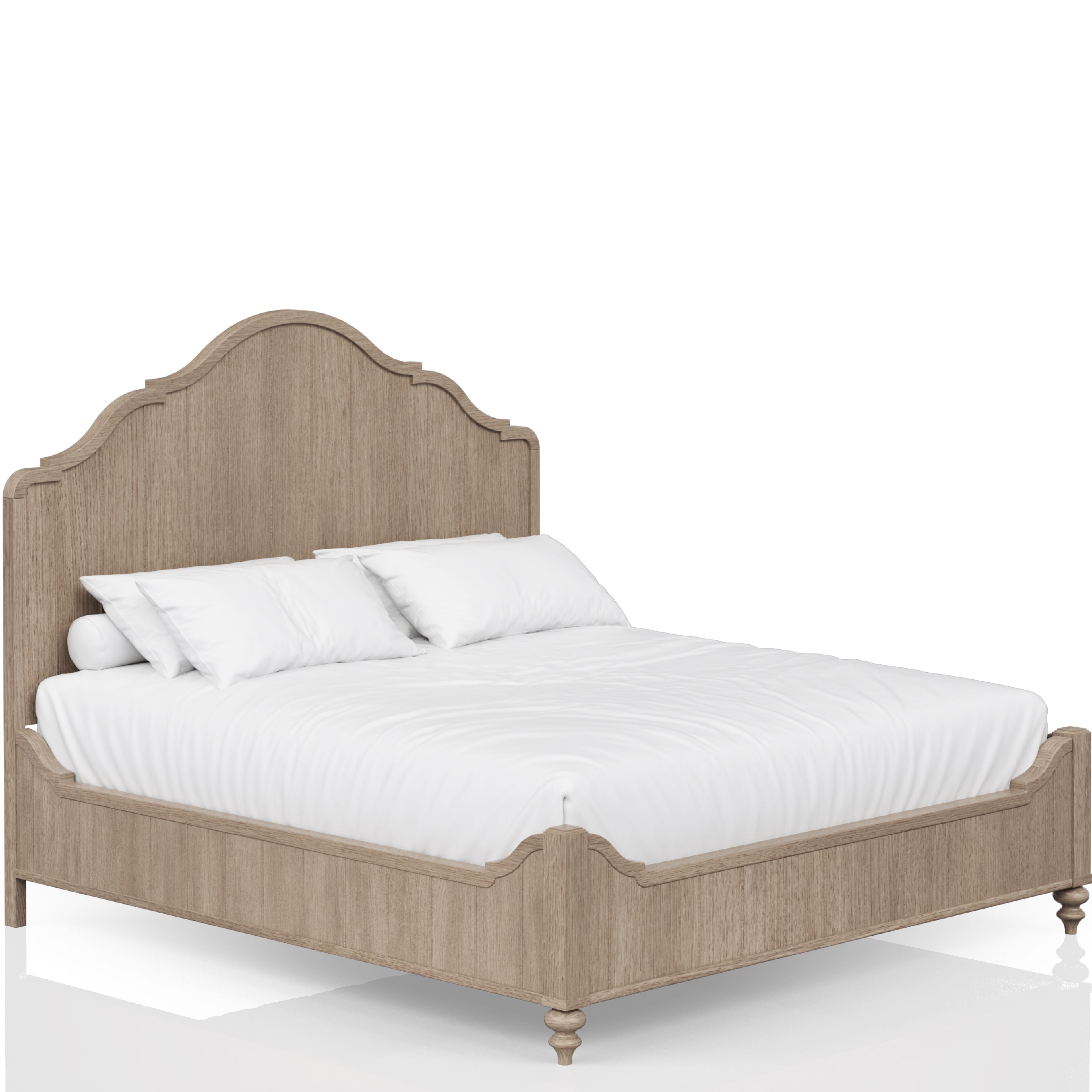 Queen Panel Bed in Unique Sand Finish