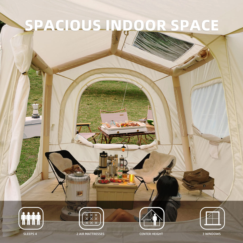 VKAMP Inflatable Tent for 4-8 Adults