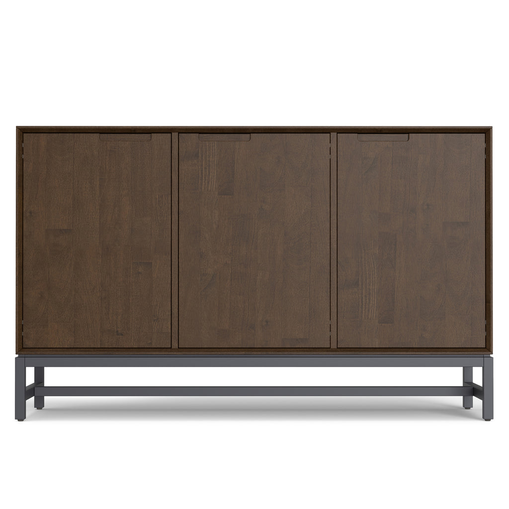 Banting 58 Inch Wide Solid Wood 3 Door Sideboard Buffet
