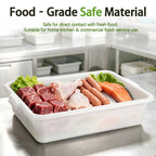 6-Pack Commercial Meat Tubs with Lids