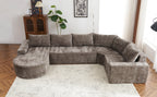 139" Oversized Modular Sofa Cloud Sectional Sofa Set