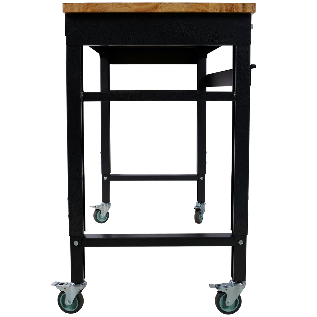 Adjustable Height 48" Wide Rolling Workbench
