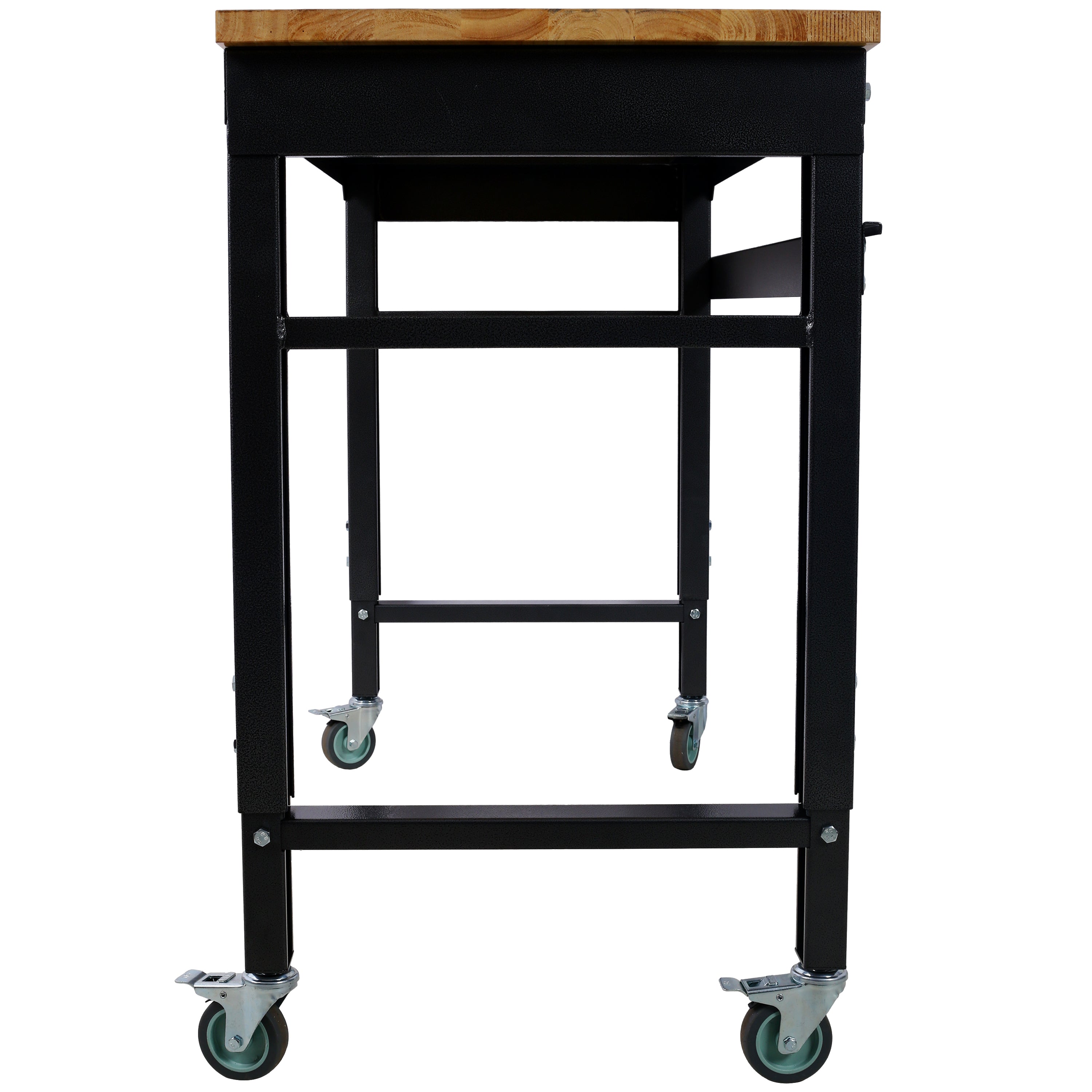 Adjustable Height 48" Wide Rolling Workbench