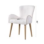 Qwin Beige Boucle Side Chair