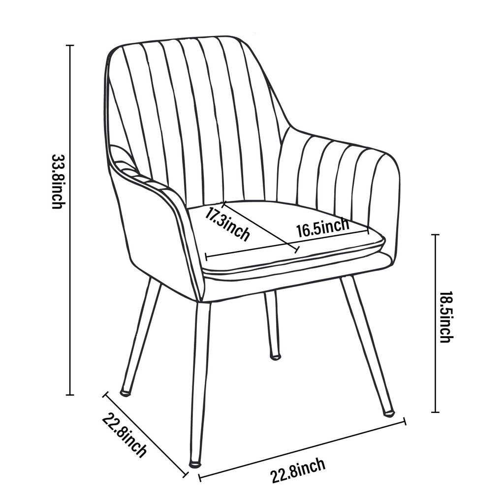 Faux Leather Dining Chair Set of 2
