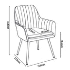 Faux Leather Dining Chair Set of 2