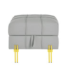 22 Inch Anti-Scratch Leather Storage Ottoman