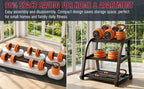 66LB Adjustable Dumbbell Set, 4-in-1 Convertible Weights