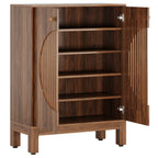 28.74" Farmhouse Brown Shoe Cabinet