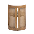 Lilith 20.5" Curved Rattan Upholstered Dining Chair