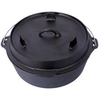 Pre-Seasoned Cast Iron Dutch Oven with Skillet Lid, 6 Quart