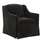 Luisa Skirted Swivel Accent Chair - Mink