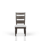 Upholstered Seat Ladderback Side Chair Set of 2